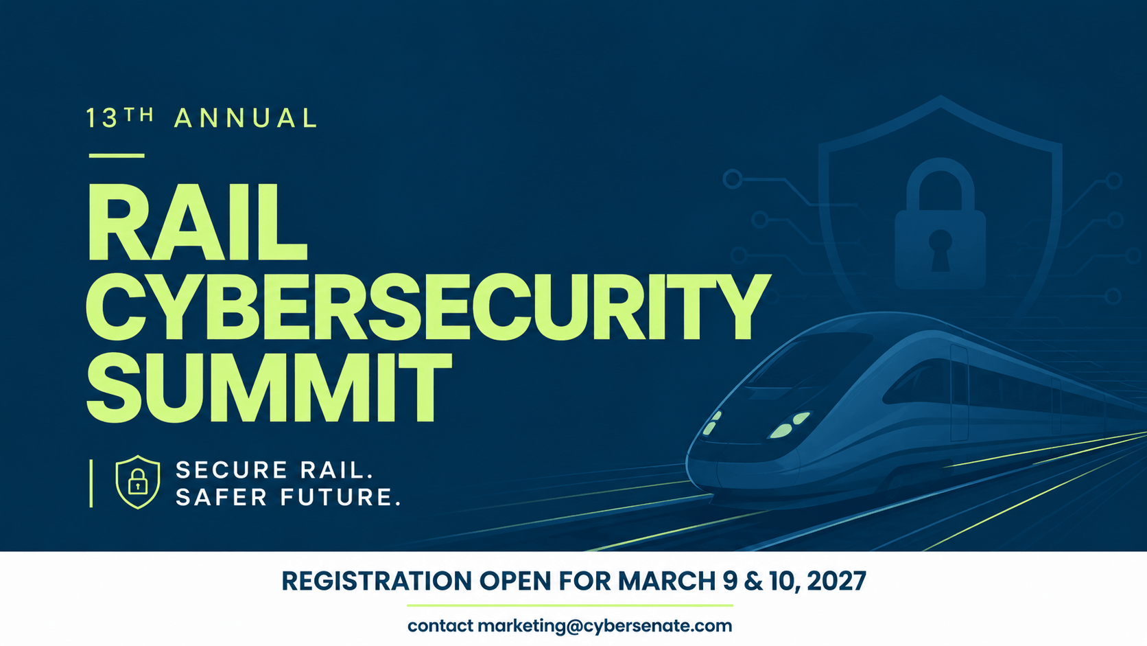 Rail Cybersecurity Conference London United Kingdom hosted by Cyber Senate