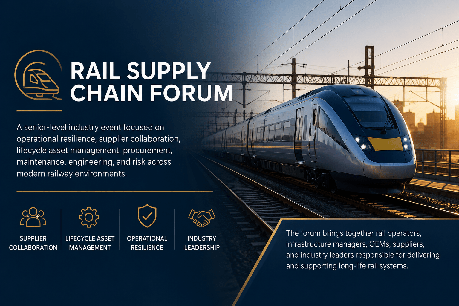 Rail Supply Chain Forum discussing operational risk across complex supplier ecosystems