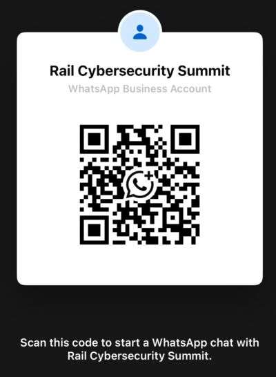 Rail Cybersecurity Summit WhatsApp Group